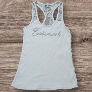 WOMEN'S BETSEY JOHNSON BRIDESMAID TANK TOP
